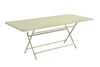 FERMOB  Table pliante CARACT&Egrave;RE - 65 vert tilleul - 190 x 90 cm