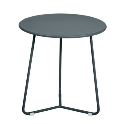 FERMOB Table de jardin basse  Cocotte rond gris / argent 1 personnes