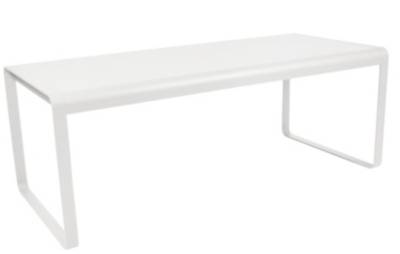 FERMOB  Table BELLEVIE - 01 blanc coton - 196 x 92 cm