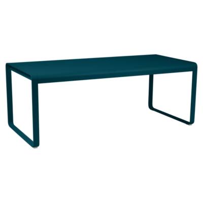 FERMOB  Table BELLEVIE - 21 bleu acapulco - 196 x 92 cm