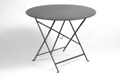 FERMOB  Table pliante BISTRO ronde - 47 anthracite mat - &Oslash; 96 cm