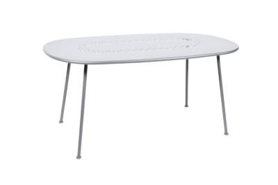 FERMOB  Table ovale Lorette  - 01 blanc coton