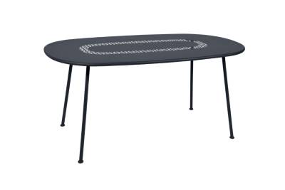 FERMOB  Table ovale Lorette  - 47 anthracite