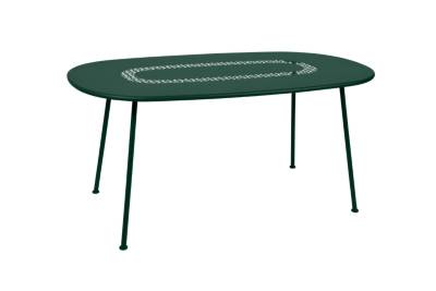 FERMOB  Table ovale Lorette  - 02 vert c&egrave;dre