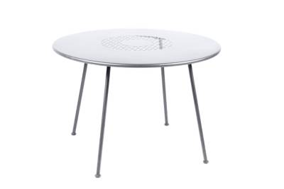 FERMOB Table Lorette Diam&egrave;tre 110 cm  Blanc