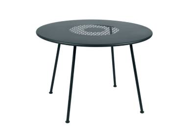 FERMOB Table Lorette Diam&egrave;tre 110 cm  Gris Orage