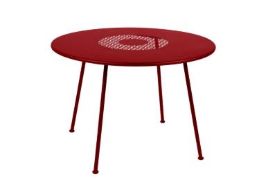 FERMOB Table Lorette Diam&egrave;tre 110 cm  Piment
