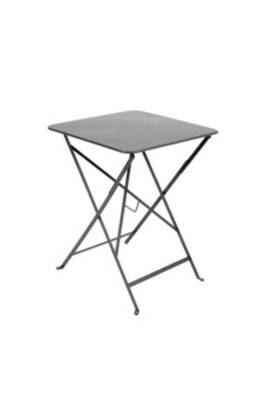 FERMOB  Table pliante BISTRO carr&eacute;e - 47 anthracite mat - 57 x 57 cm