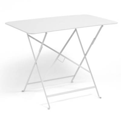 FERMOB  Table BISTRO rectangulaire - 01 blanc coton - 97 x 57 cm