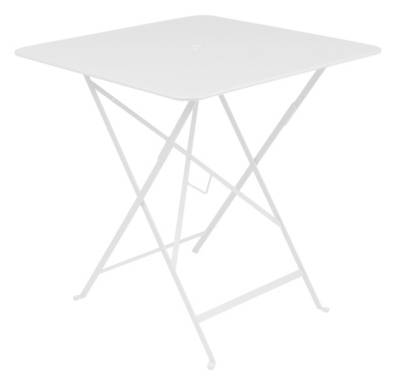 FERMOB  Table pliante BISTRO carr&eacute;e - 01 blanc coton - 71 x 71 cm