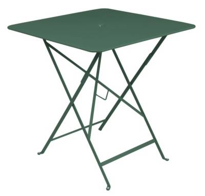 FERMOB  Table pliante BISTRO carr&eacute;e - 02 vert c&egrave;dre - 71 x 71 cm