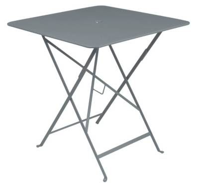 FERMOB  Table pliante BISTRO carr&eacute;e - 26 gris orage - 71 x 71 cm