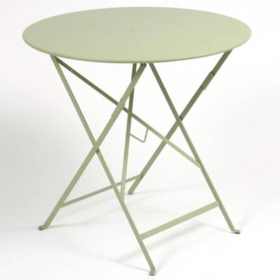 FERMOB  Table pliante BISTRO ronde - 65 vert tilleul - &Oslash; 77 cm