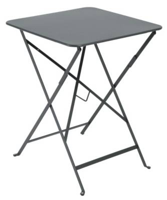 FERMOB  Table pliante BISTRO carr&eacute;e - 26 gris orage - 57 x 57 cm