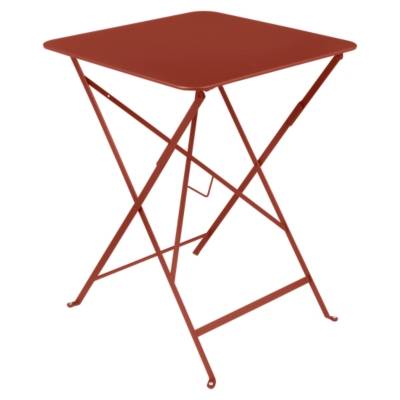 FERMOB  Table pliante BISTRO carr&eacute;e - 20 ocre rouge - 57 x 57 cm