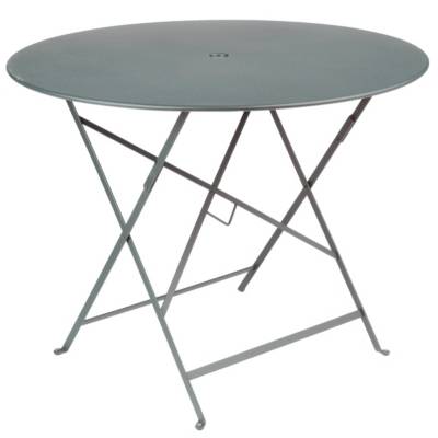 FERMOB Table de jardin  Bistro rond diam 96cm, gris 4 personnes