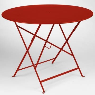 FERMOB  Table pliante BISTRO ronde - 43 chili mat - &Oslash; 96 cm