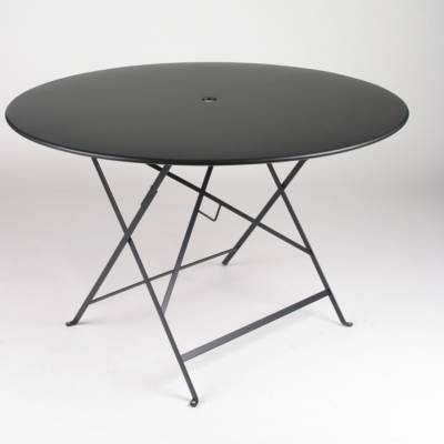 FERMOB  Table pliante BISTRO ronde - 42 r&eacute;glisse - &Oslash; 117 cm