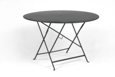 FERMOB  Table pliante BISTRO ronde - 47 anthracite mat - &Oslash; 117 cm