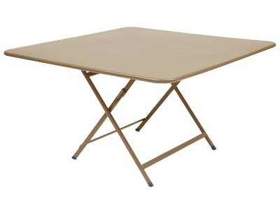 FERMOB  Table pliante CARACT&Egrave;RE - 14 muscade - carr&eacute;, 128 x 128 cm