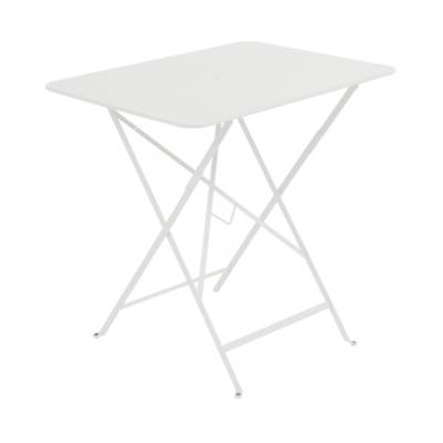 FERMOB  - Bistro Table pliante, rectangulaire, 77 x 57 cm, blanc coton