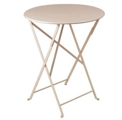 FERMOB  Table pliante BISTRO ronde - 14 muscade - &Oslash; 60 cm