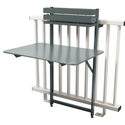 FERMOB Table pliable balcon Bistro acier gris orage 57 x 77 cm