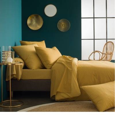 ORIGIN Taie de traversin imprim&eacute;e en viscose de bambou, CAMILLE