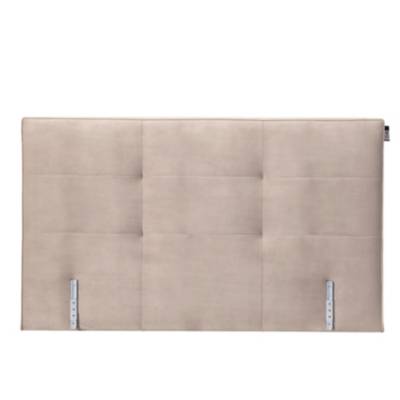TEMPUR T&ecirc;te de lit Quadro  160 cm Velours Gris Perle