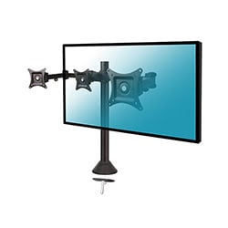 Accessoire &eacute;cran Kimex International 3 &eacute;crans 13""- 20"" fixation bord/travers table