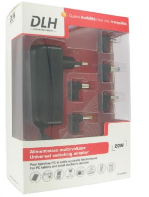 DLH ENERGY DLH MULTIVOLTAGE UNIVERSAL adaptateur secteur - Europlug - 20 Watt