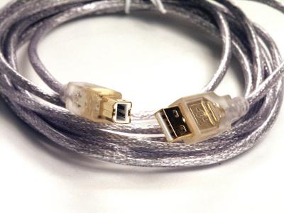 MCL SAMAR  - C&acirc;ble USB - USB (M) pour USB type B (M) - USB 2.0 - 3 m - translucide