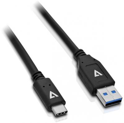 V7  C&acirc;ble pour transfert de donn&eacute;es USB Type A to Type C - 1 m - Noir