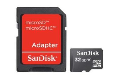 SANDISK  - carte m&eacute;moire flash - 32 Go - micro SDHC