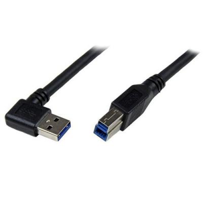 STARTECH.COM Startech Usb 3 Cable Right Angle A To B 1 M Noir