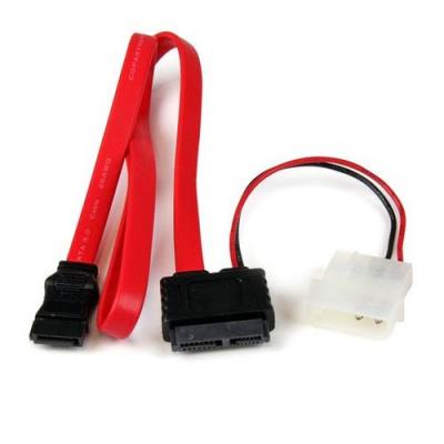 Startech 50cm Slimline Sata To Sata Cable Rouge