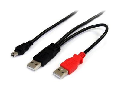Startech 1.8m Usb Y Cable For External Hard Drive Rouge,Noir