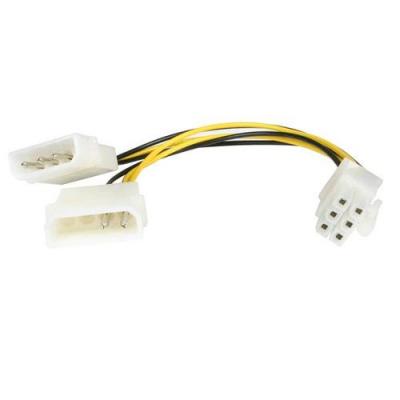 STARTECH.COM Startech 6&acute;&acute; Lp4 To 6 Pin Pcie Power Cable Adapt Noir