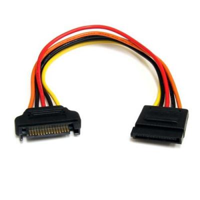 STARTECH.COM Startech 20cm 15 Pin Sata Power Ext Cable Noir