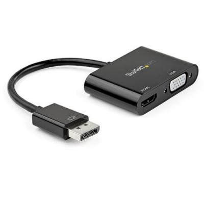 STARTECH.COM Startech Adapter Displayport To Hdmi Vga 4k60 Noir