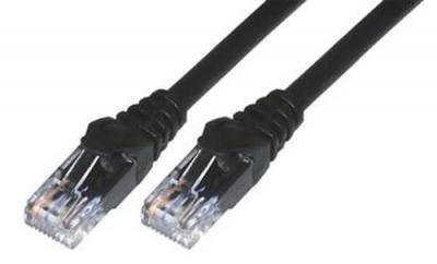 MCL  Cordon de brassage - RJ45 CAT 6 U/UTP - 5 m - Noir
