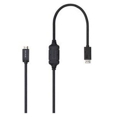 BELKIN  C&acirc;ble Displayport vers HDMI 4k x 2k (3840 x 2160) 30Hz - 1,8 m&egrave;tre