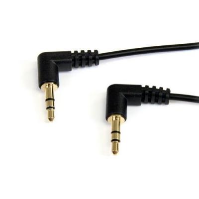 STARTECH.COM Cable audio mini-jack 3 5mm slim coude a angle droit - 1 8 m
