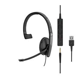 SENNHEISER Epos SC 135 Mono - Casque Jack et USB-A filaire - Noir