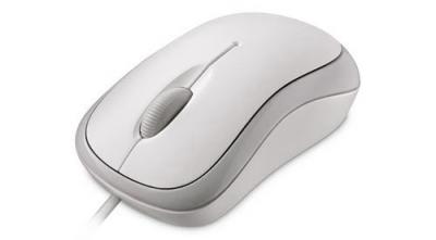 MICROSOFT  Basic Optical for Business Blanc - Filaire