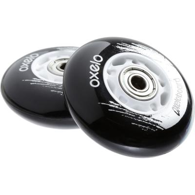 OXELO 2 ROUES WAVEBOARD 76mm 88a Noires