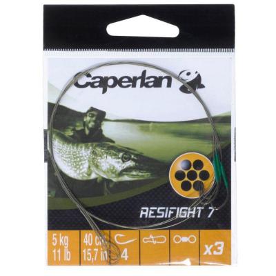 CAPERLAN Avan&ccedil;on p&ecirc;che carnassier RESIFIGHT 7 hame&ccedil;on simple 5KG x3