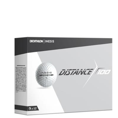 INESIS Balles golf x12 -  Distance 100 blanc