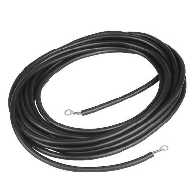 KERBL C&acirc;ble connexion cl&ocirc;ture-terre noir 8m diam 1,32mm, oeillets M8 