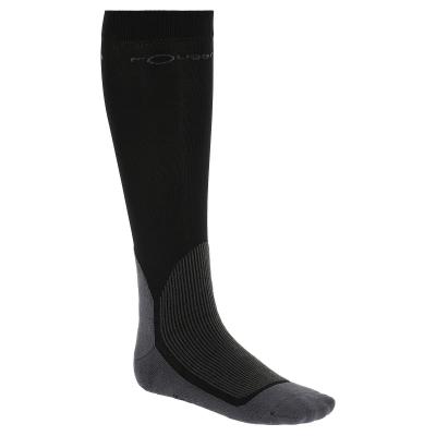 FOUGANZA Chaussettes &eacute;quitation adulte 700 noir